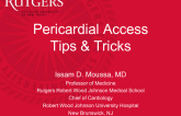 Pericardial Access Tips and Tricks