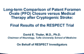 RESPECT: Final Long-term Outcomes From a Prospective, Randomized Trial of PFO Closure in Patients With Cryptogenic Stroke