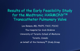 One-Year Outcomes from the Early Feasibility Study of the Harmony Trans-Catheter Pulmonary Valve