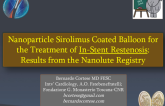 Nanoparticle Sirolimus Coated Balloon for the Treatment of In-Stent Restenosis: Results from the Nanolute Registry