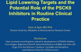 Hot Topic #2: Lipid Lowering Targets and the Potential Role of the PSCK9 Inhibitors in Routine Clinical Practice