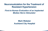 Neuromodulation for the Treatment of Resistant Hypertension: First-In-Human Evaluation of an Implanted Median Nerve Stimulator