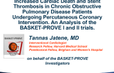 TCT 312: Increased Cardiac Death and Stent Thrombosis in Chronic Obstructive Pulmonary Disease Patients Undergoing Percutaneous Coronary Intervention. An Analysis of the BASKET-PROVE I and II trials.