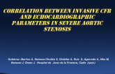 TCT 519: Correlation Between Invasive CFR AND Echocardiographic Parameters in Severe Aortic Stenosis