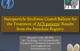 TCT 388: Sirolimus Coated Balloon in the Treatment of Acute Coronary Syndrome: Results from the Nanolutè Registry