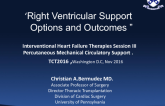 Right Ventricular Support Options and Outcomes