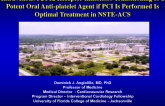 Intravenous P2Y12 Receptor Inhibitors Transitioning to a Potent Oral Anti-platelet Agent if PCI Is Performed Is Optimal Treatment in NSTE-ACS