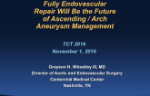 Fully Endovascular Repair Will be the Future of Ascending / Arch Aneurysm Management
