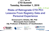 Risks of Retrograde CTO PCI: Lessons From Registry Data and Personal Experience