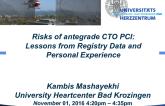Risks of Antegrade CTO PCI: Lessons From Registry Data and Personal Experience