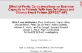 Effect of Ferric Carboxymaltose on Exercise Capacity in Patients With Iron Deficiency and Chronic Heart Failure (EFFECT-HF) 