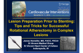 Lesion Preparation Prior to Stenting: Tips and Tricks for Successful Rotational Atherectomy in Complex Lesions