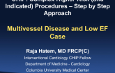 Multivessel Disease and Low EF Case