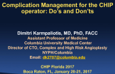 Complication Management for the CHIP operator: Do’s and Don’ts