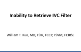 Inability to Retrieve IVC Filter