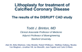 Lithoplasty for treatment of Calcified Coronary Disease: The results of the DISRUPT CAD study 