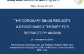 The Coronary Sinus Reducer: A Device Based Therapy for Refractory Angina