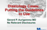 Diastology Cases: Putting the Guidelines to Use