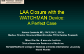 LAA Closure with the WATCHMAN Device: A Perfect Case