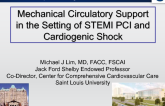 Mechanical Circulatory Support in the Setting of STEMI PCI and Cardiogenic Shock