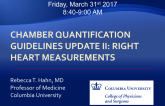 Chamber Quantification Guidalines Update II: Right Heart Measurements
