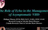  The Role of Echo in the Management of Asymptomatic Disease