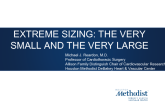 Extreme Sizing: The Very Small and the Very Large
