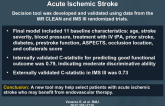 Selection of Patients for Intra-arterial Treatment for Acute Ischemic Stroke