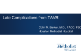Late Complications from TAVR