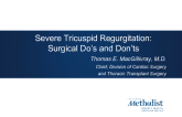 Severe Tricuspid Regurgitation: Surgical Do’s and Don’ts