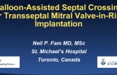 Balloon-Assisted Septal Crossing for Trans-septal Mitral Valve-in-Ring Implantation