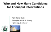 Who and How Many Candidates for Tricuspid Interventions
