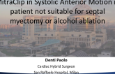 Mitraclip in Systolic Anterior Motion in Patient Not Suitable for Septal Myectomy or Alcohol Ablation