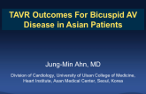 TAVR Outcomes for Bicuspid Aortic Valve Disease in Asian Patients