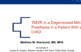 Implantation of an Edwards Sapien 3 Valve in a Degenerated Mitral Prosthesis via the Antegrade, Trans-septal Route in a Patient With a Left Ventricular Assist Device