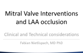 Combination Transcatheter Mitral Valve Interventions and LAA Occlusion – Clinical and Technical Considerations