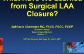 What Have We Learned from Surgical LAA Closure?