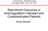 Real-World Outcomes in Anticoagulation Indicated and Contraindicated Patients
