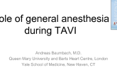Role of general anesthesia during TAVI