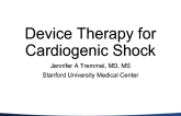 Device Therapy for Cardiogenic Shock