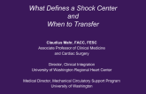What Defines a Shock Center and When to Transfer