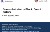 Revascularization in Shock: Does it matter?	
