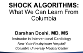 SHOCK ALGORITHMS: What We Can Learn From Columbia