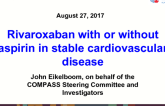 Rivaroxaban With or Without Aspirin in Stable Cardiovascular Disease