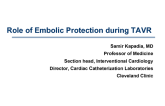 Role of Embolic Protection during TAVR