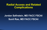 Radial Access and Related Complications