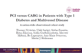 PCI vs CABG in Patients with Type 1 Diabetes and Multivessel Disease
