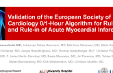Validation of the European Society of Cardiology 0/1-Hour Algorithm for Rule-out and Rule-in of Acute Myocardial Infarction