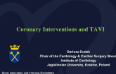 Poland Presents: Case Introduction - A Patient With Critical Coronary Disease and Severe Aortic Stenosis