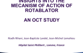 TCT 25: Insights Into The Mechanisms Of Action Of The Rotational Atherectomy: An Oct Study